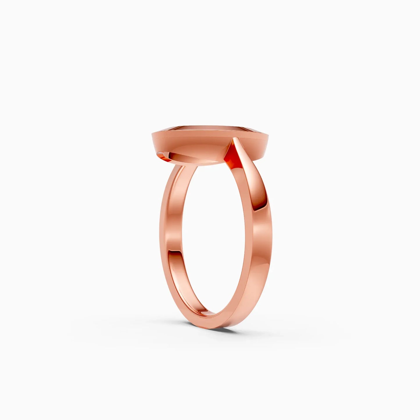 Imperia Oval Shaped Bezel Set Diamond Ring