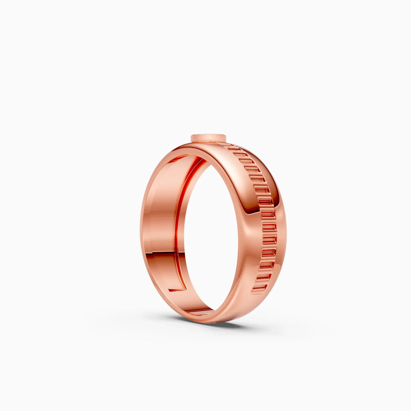 Latest Bezel Round Diamond Ring For Men