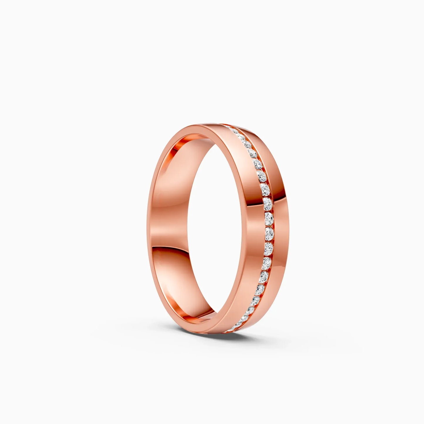 Channel Setting Lab Grown Diamond Men's Band