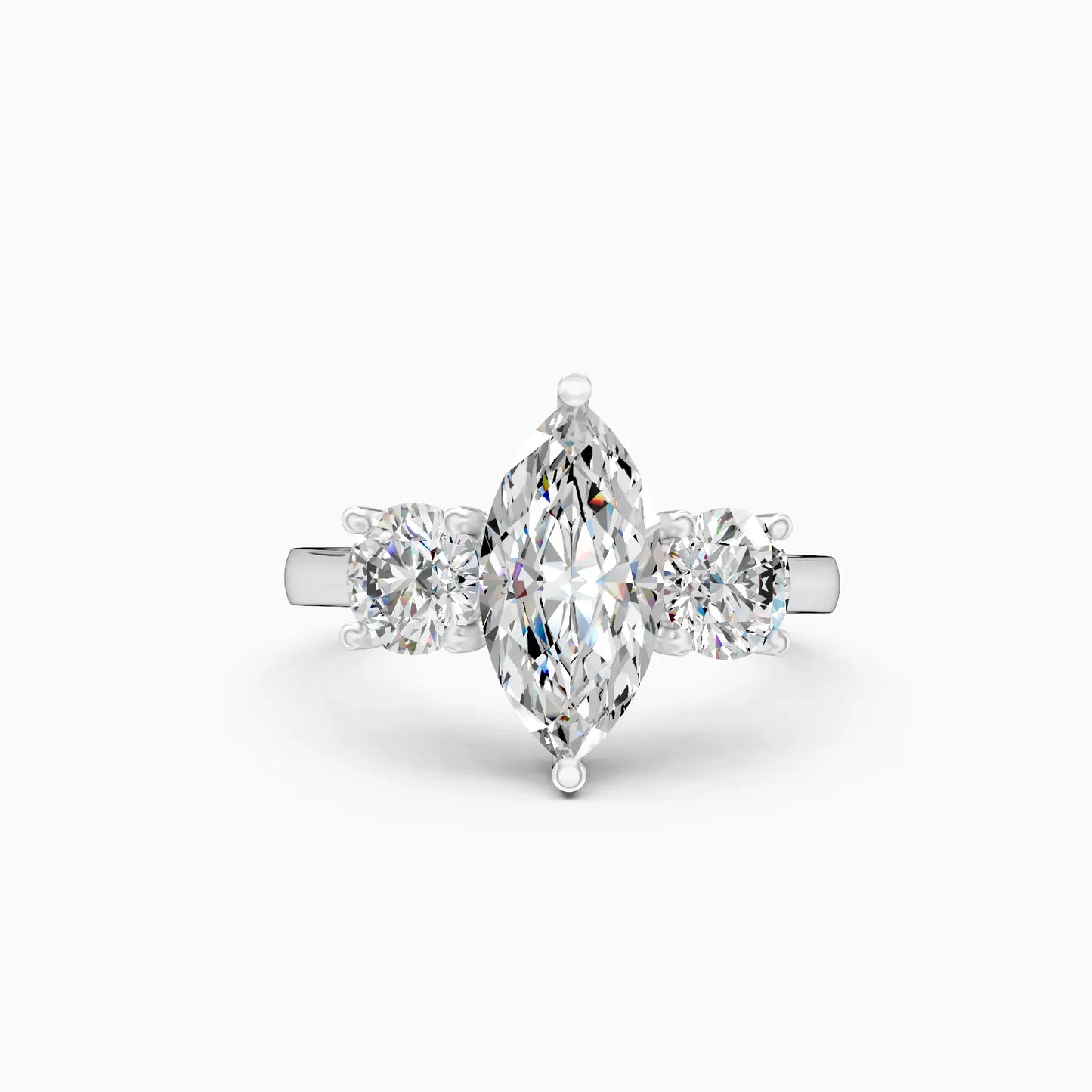 Ever Classic Three Stone Diamond Ring