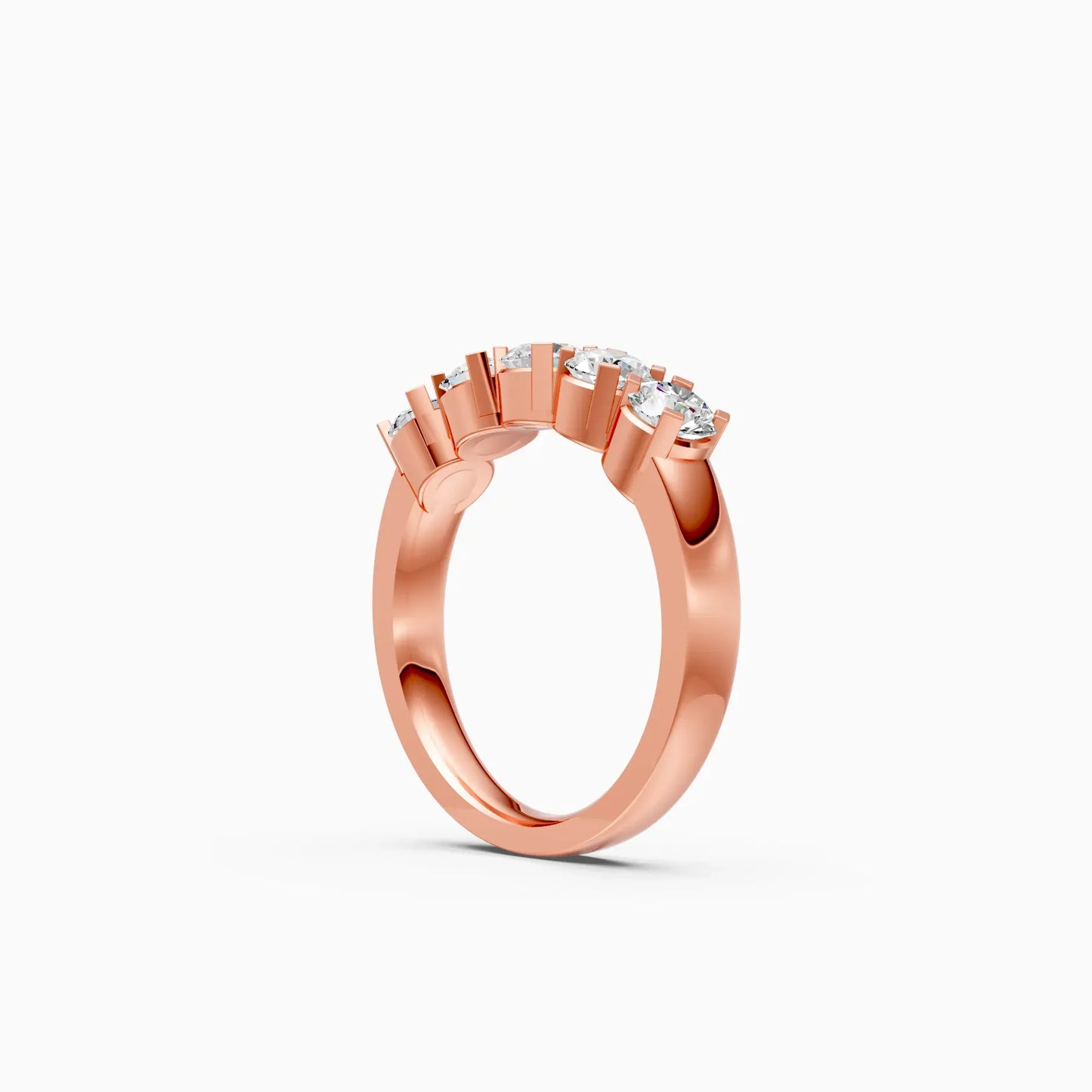 Radiant Circle Symphony Diamond Ring