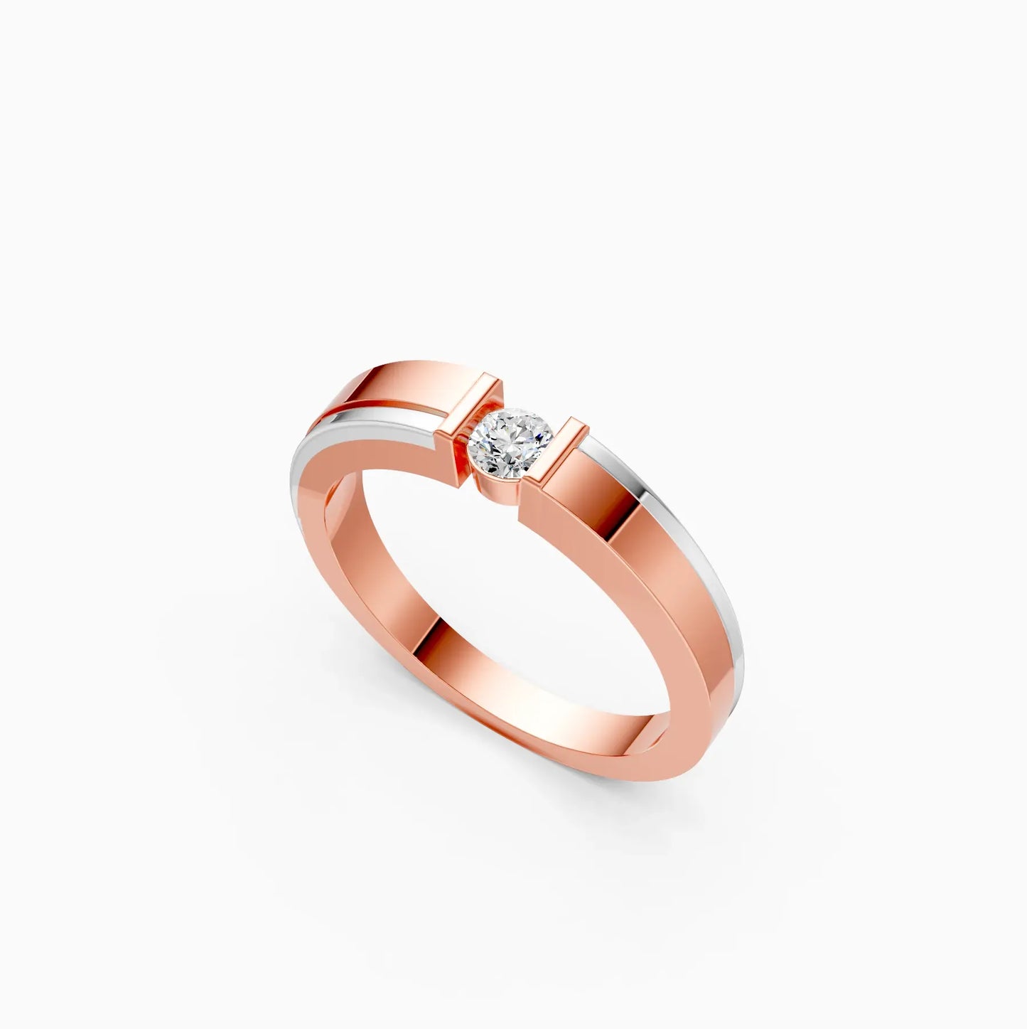 Forever One Round Diamond Tension Setting Ring