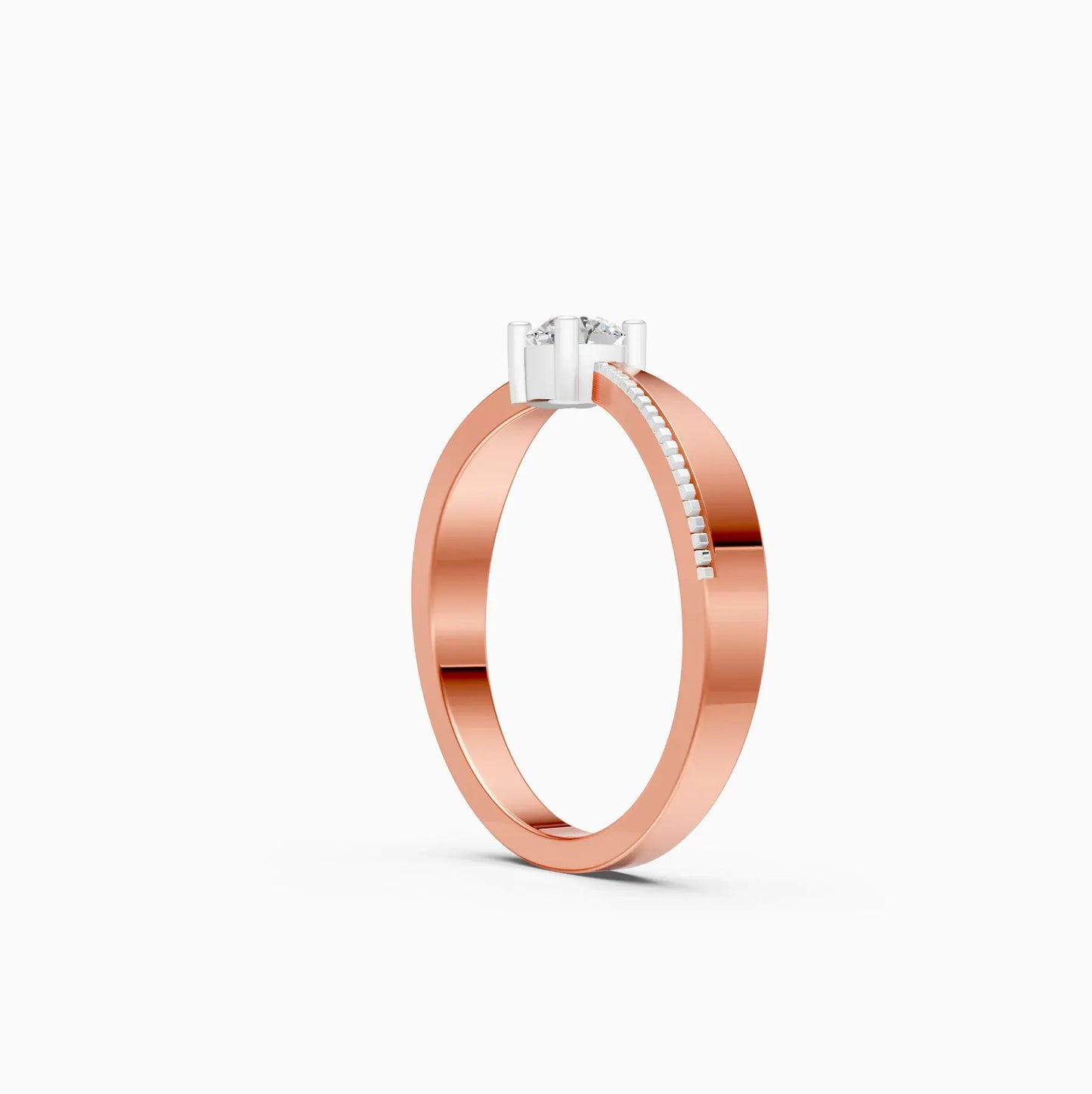 Designer Round Lab Grown Diamond Solitaire Ring