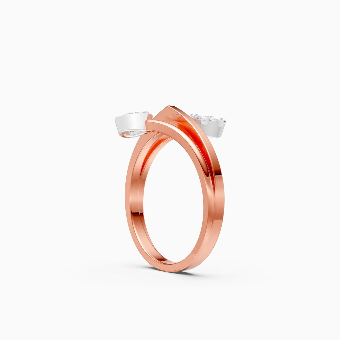Latest Diamond Cluster By Pass Setting Ring