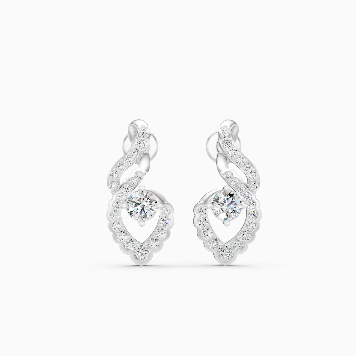 Flame of Love Lab Grown Diamond Earrings