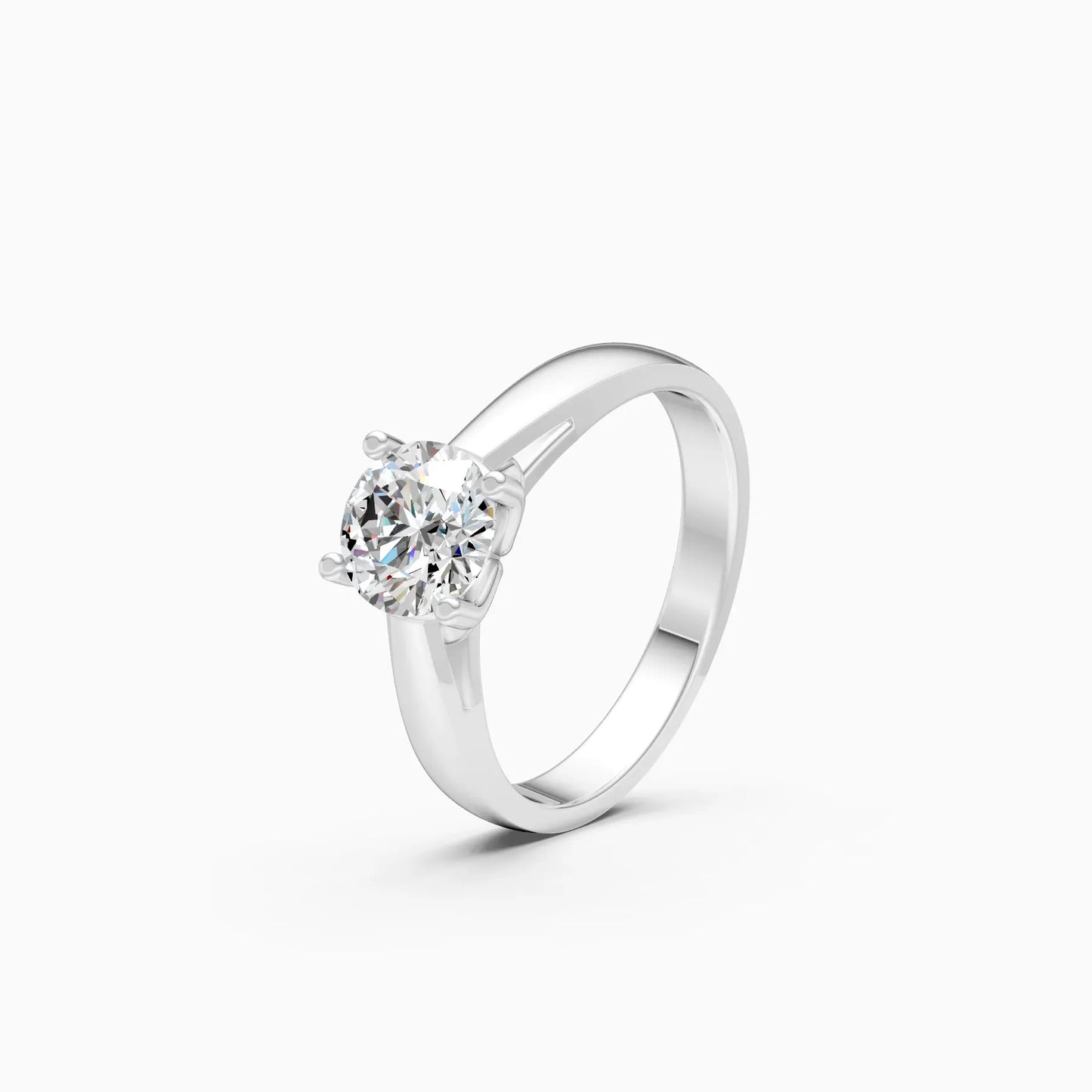 Classic Round Diamond Solitaire Engagement Ring