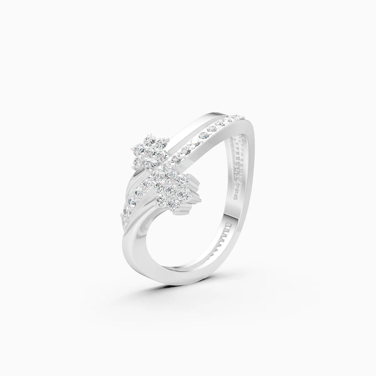 Daisy Duo Twist Diamond Ring