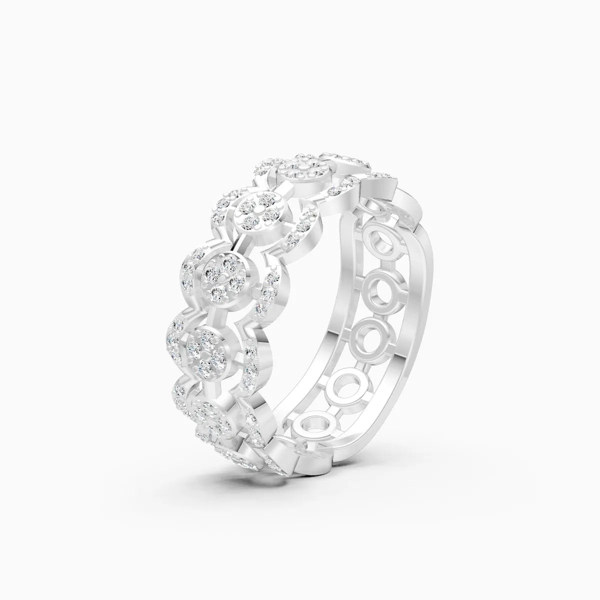 Celestial Charm Multi-Halo Round-Cut Diamond Ring