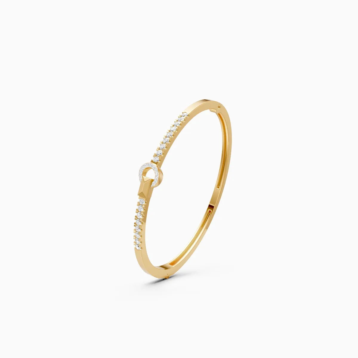 Circle Clasp Diamond Bracelet