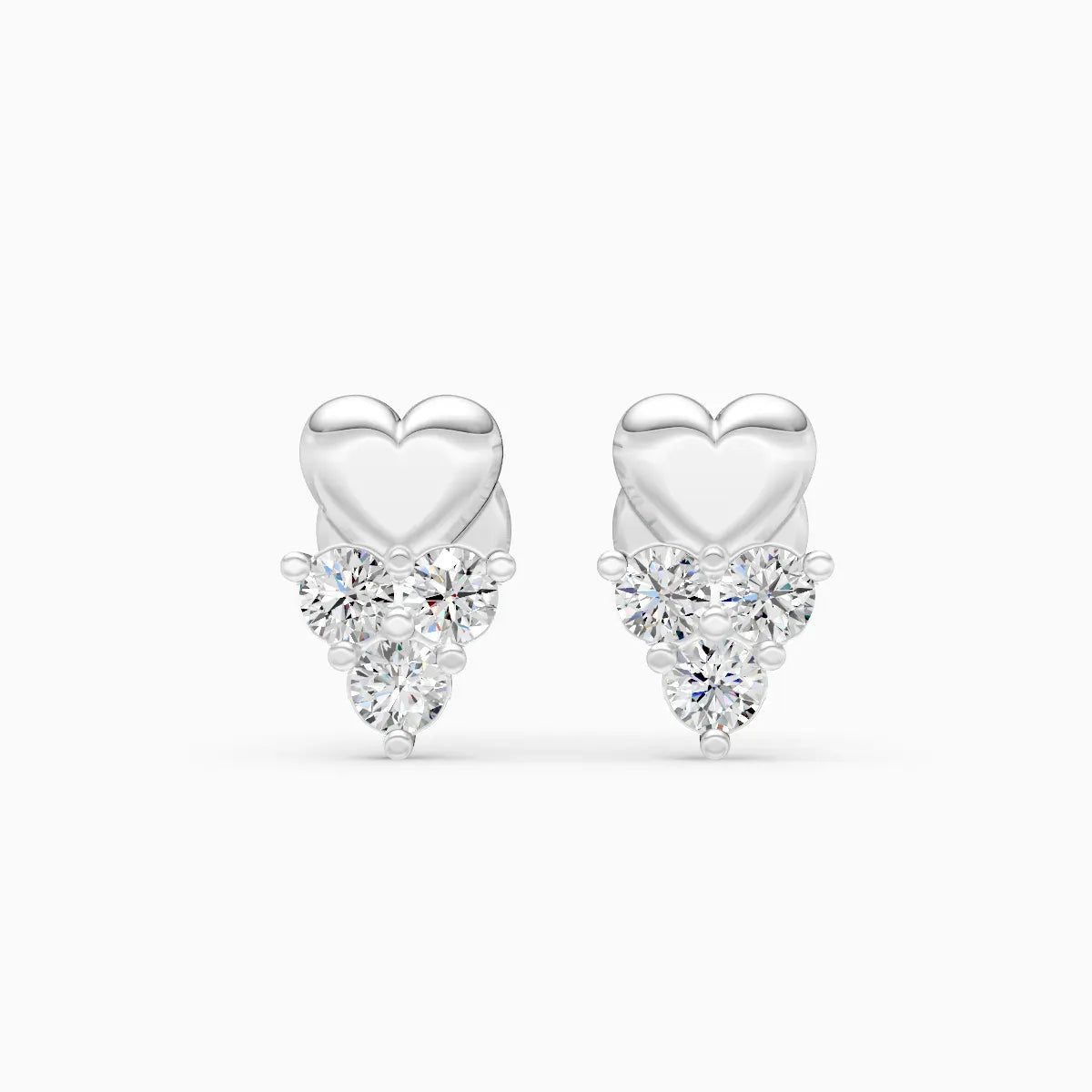 Heart Cluster Studs