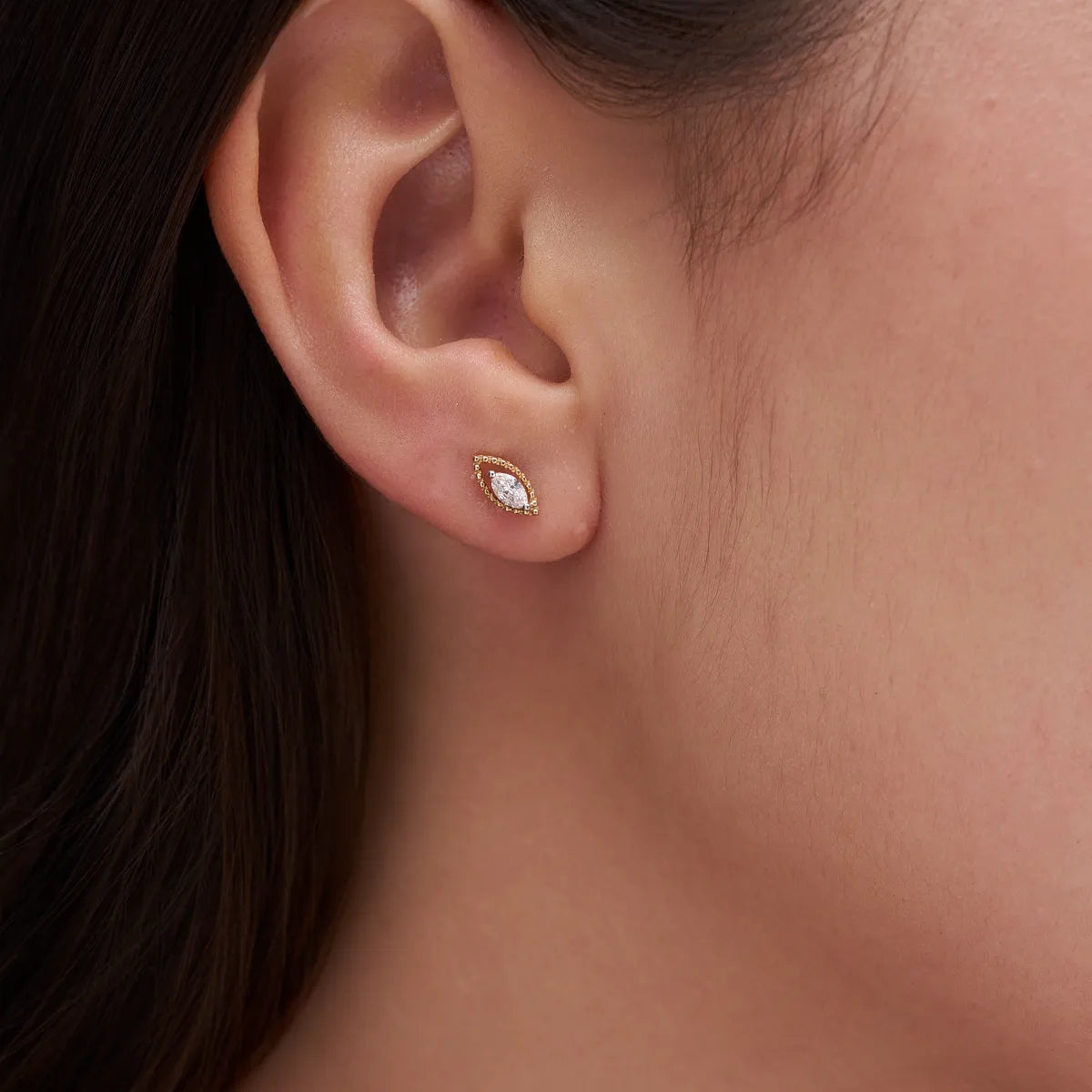 Marquise Diamond Stud Earrings
