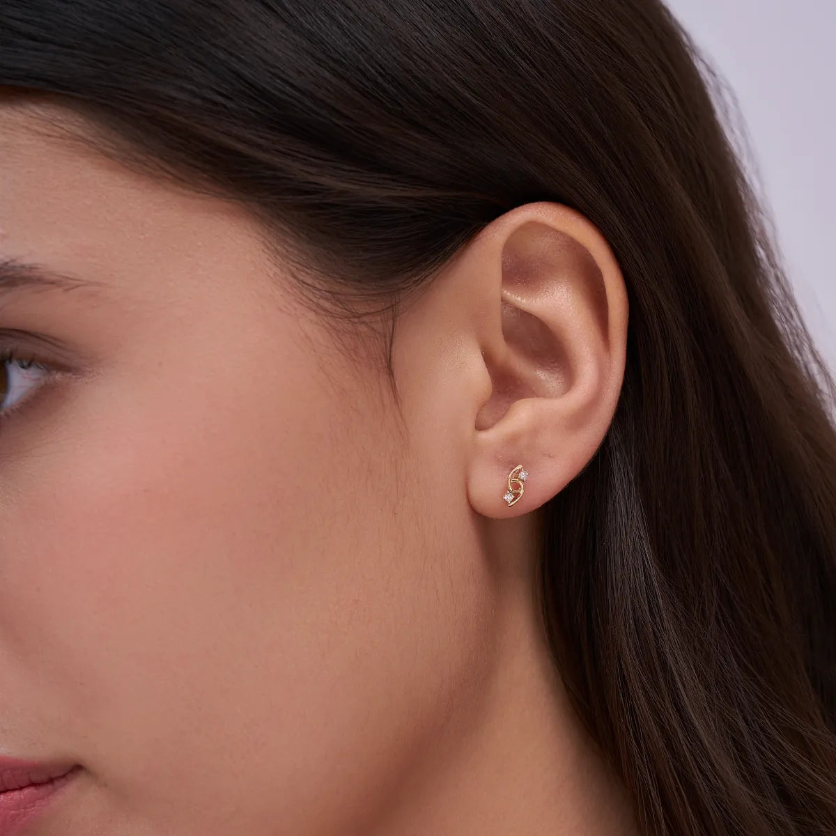Twisted Diamond Studs