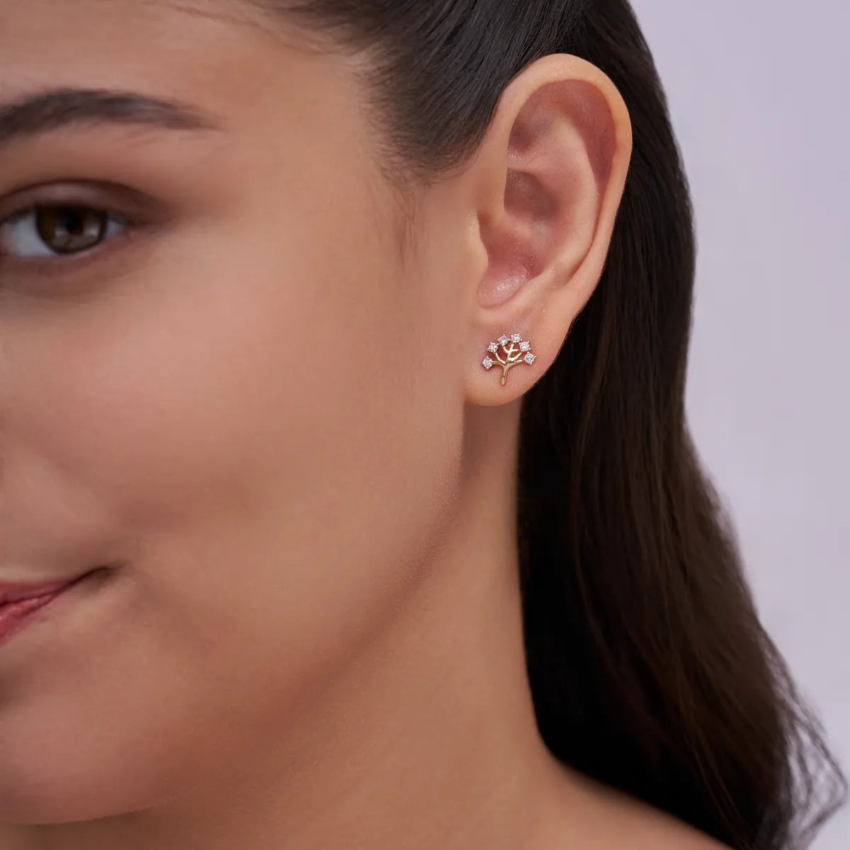Diamond Tree Studs