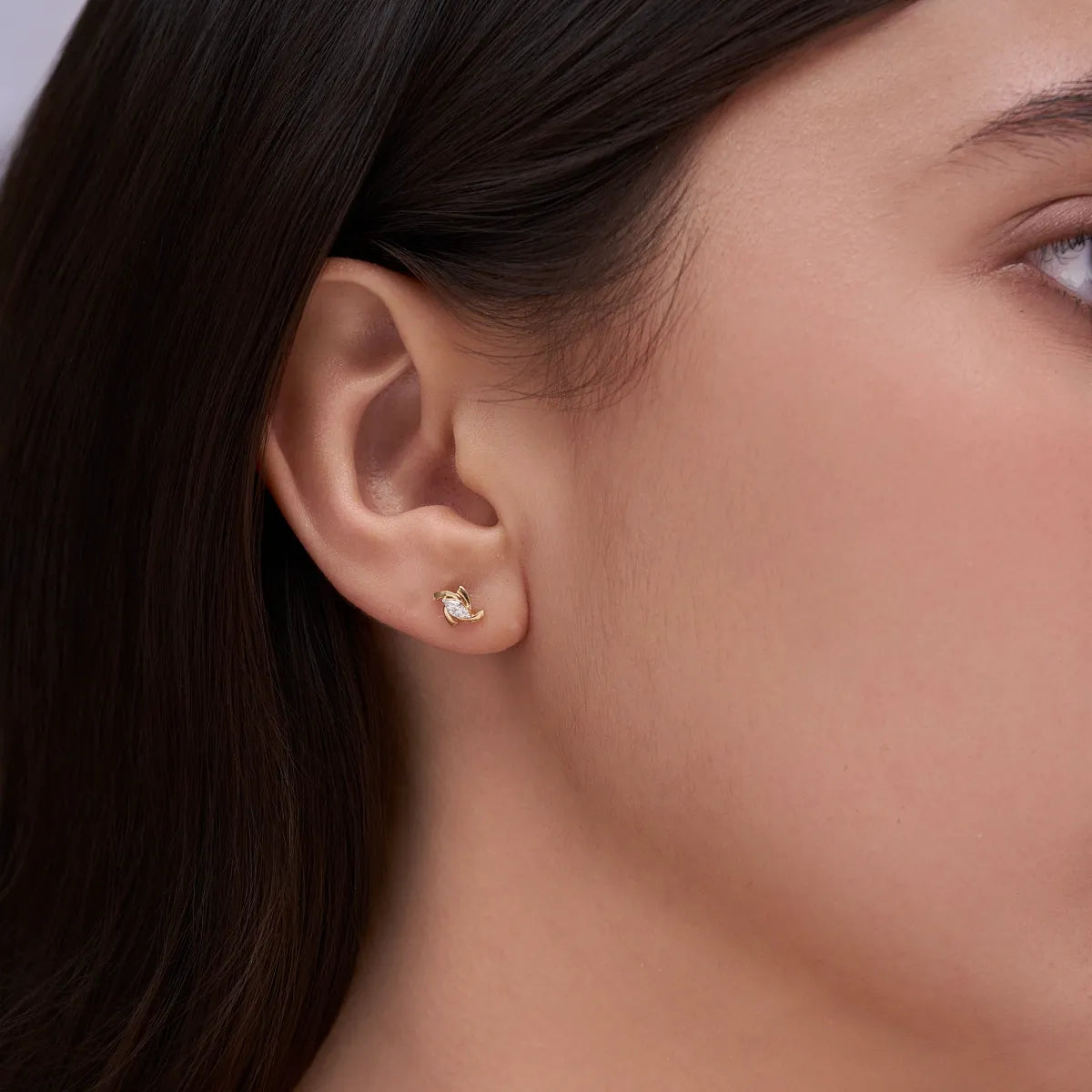 Marquise Swirl Studs