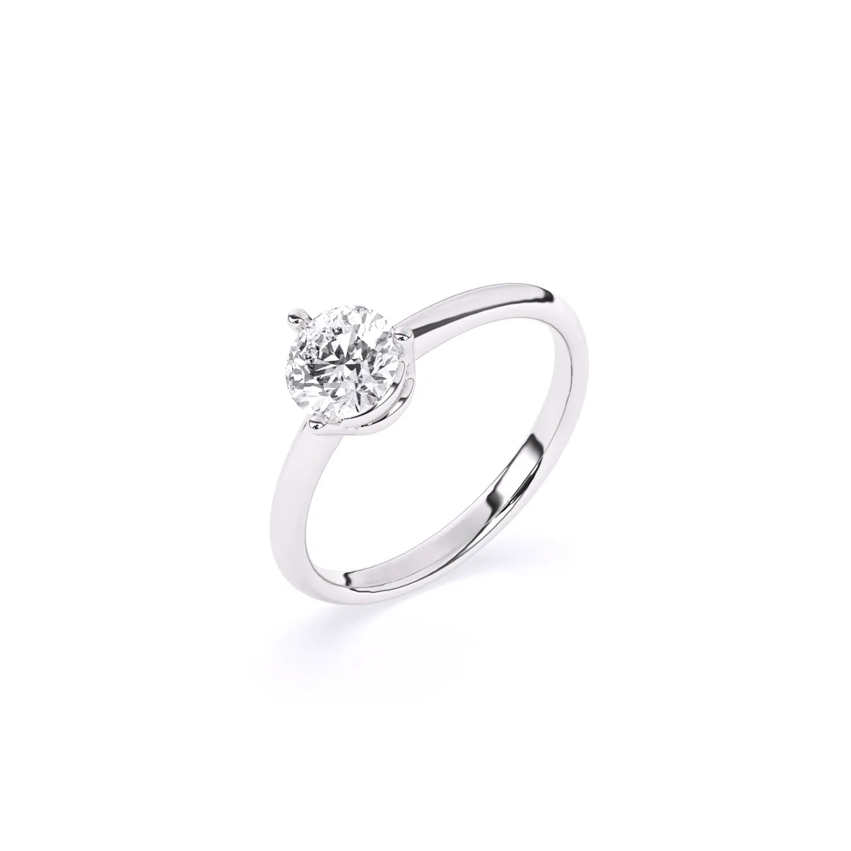 Round Solitaire Diamond Finger Ring