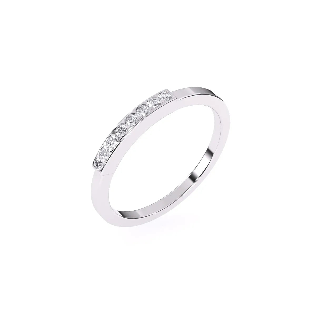 Timeless Round Diamond Rose Gold Matching Band