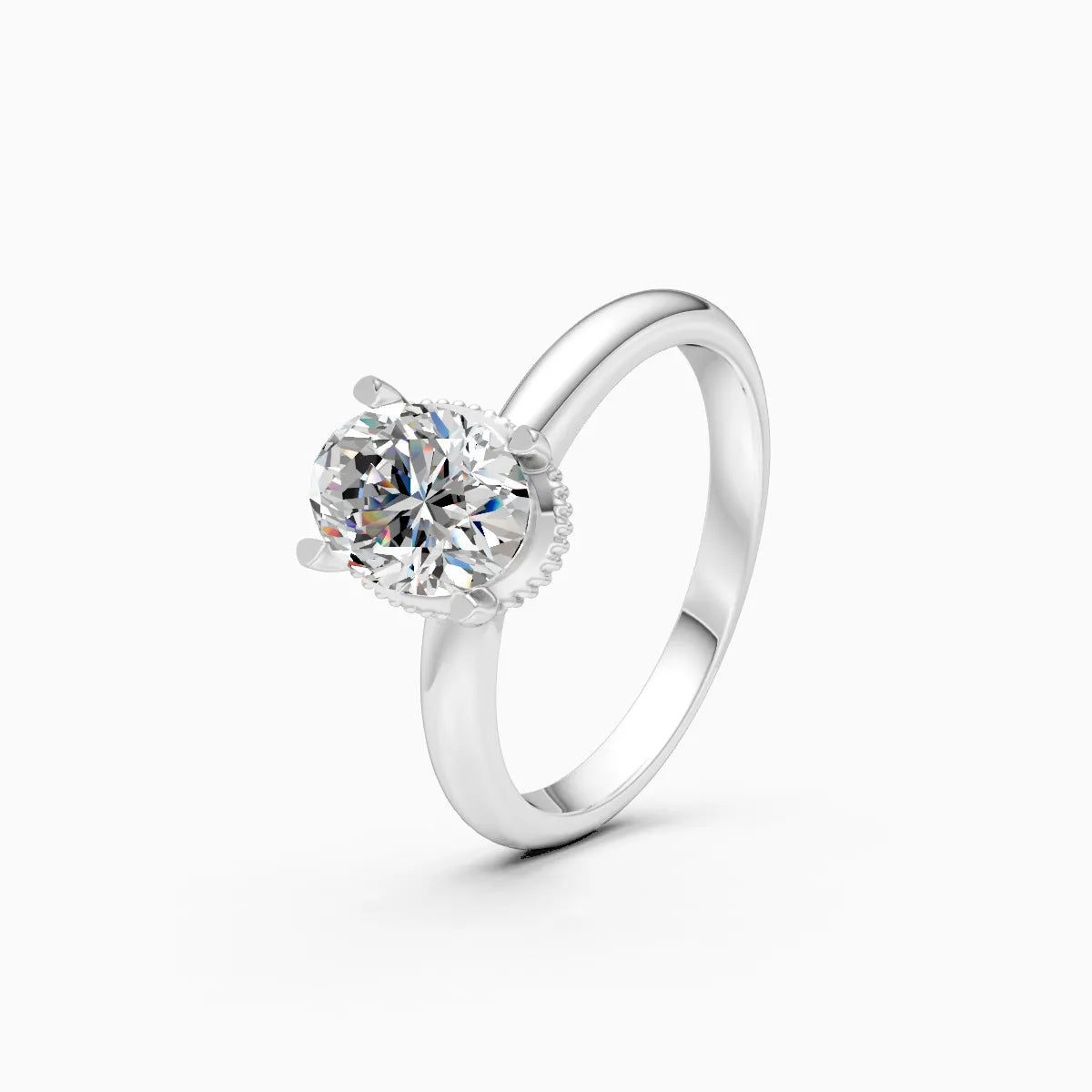 Timeless Oval Lab Grown Diamond Ring
