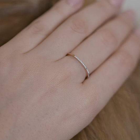 Half Eternity Individual Claw-Set Band Ring