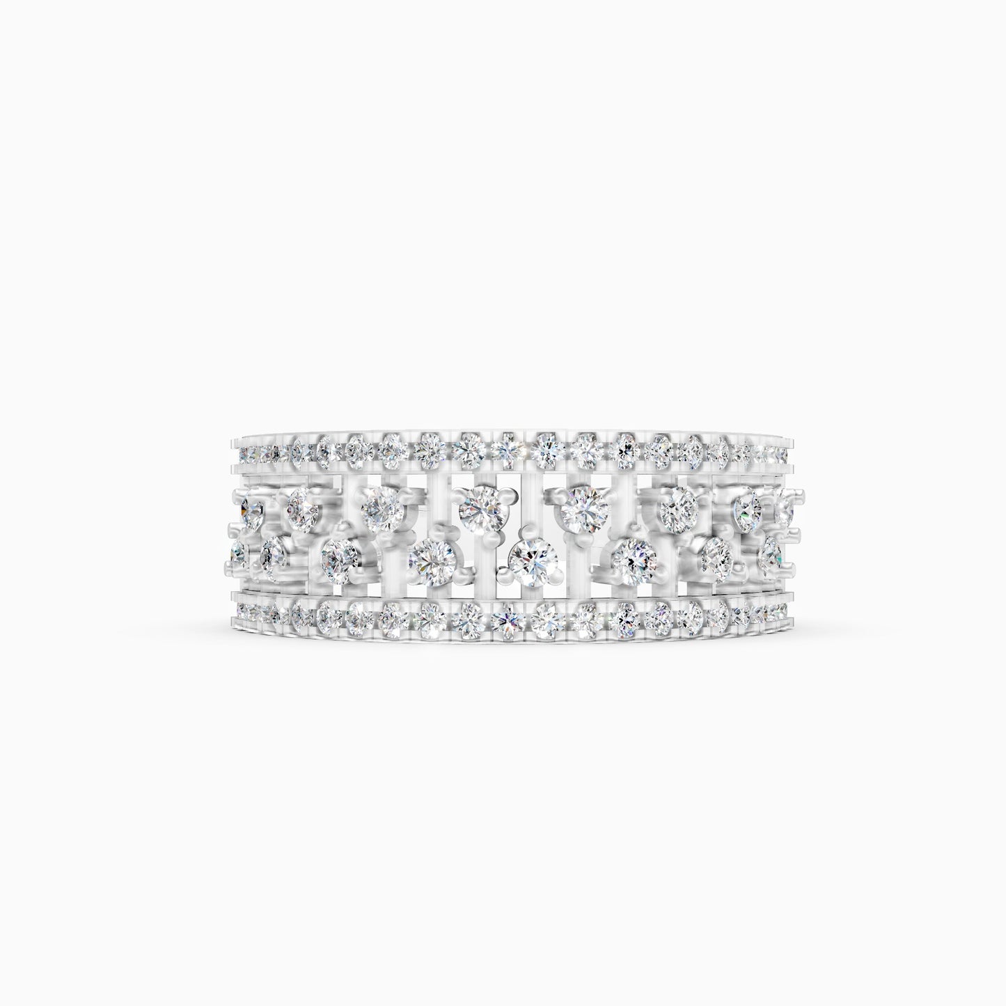 Antique Round Diamond Cluster Ring For Her