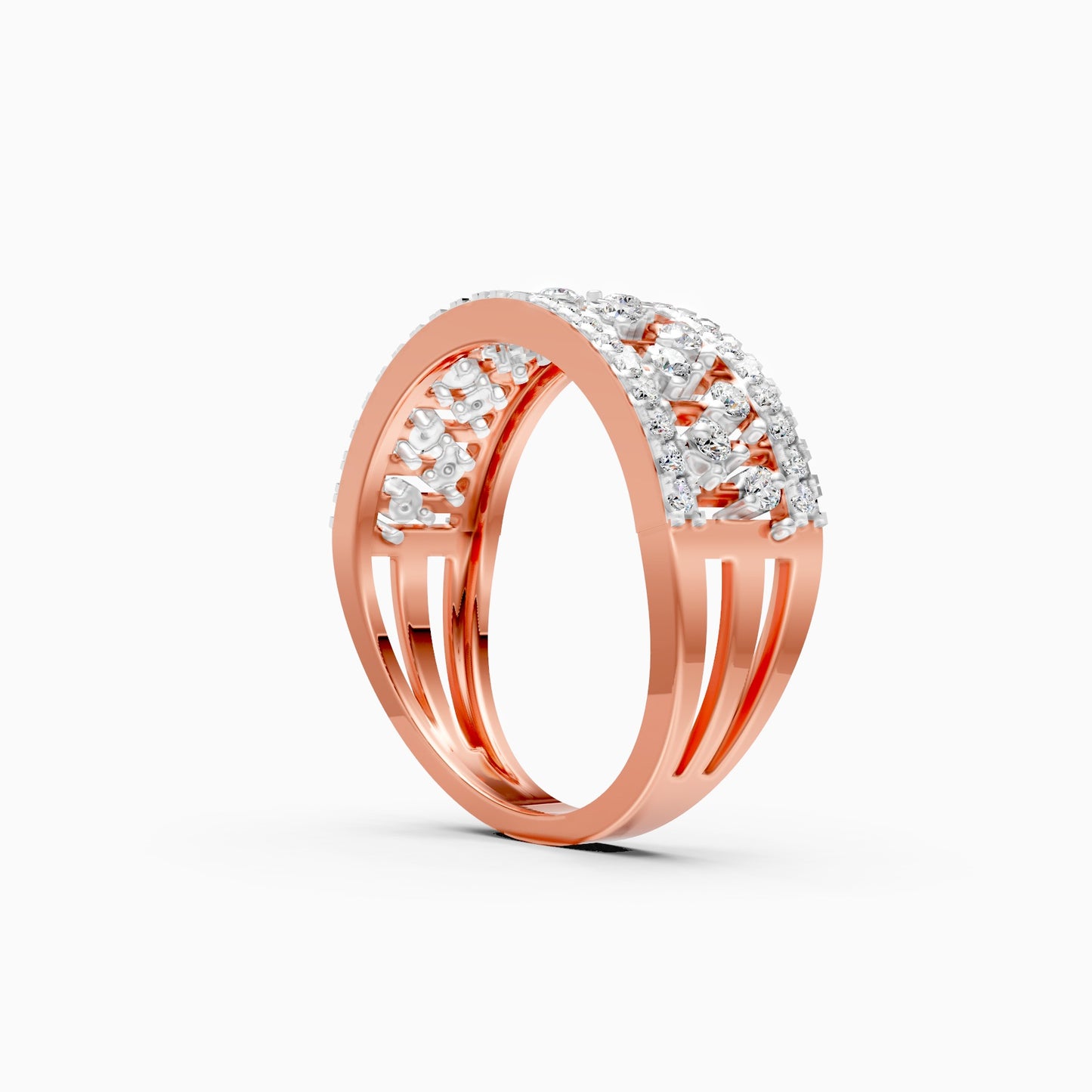 Antique Round Diamond Cluster Ring For Her